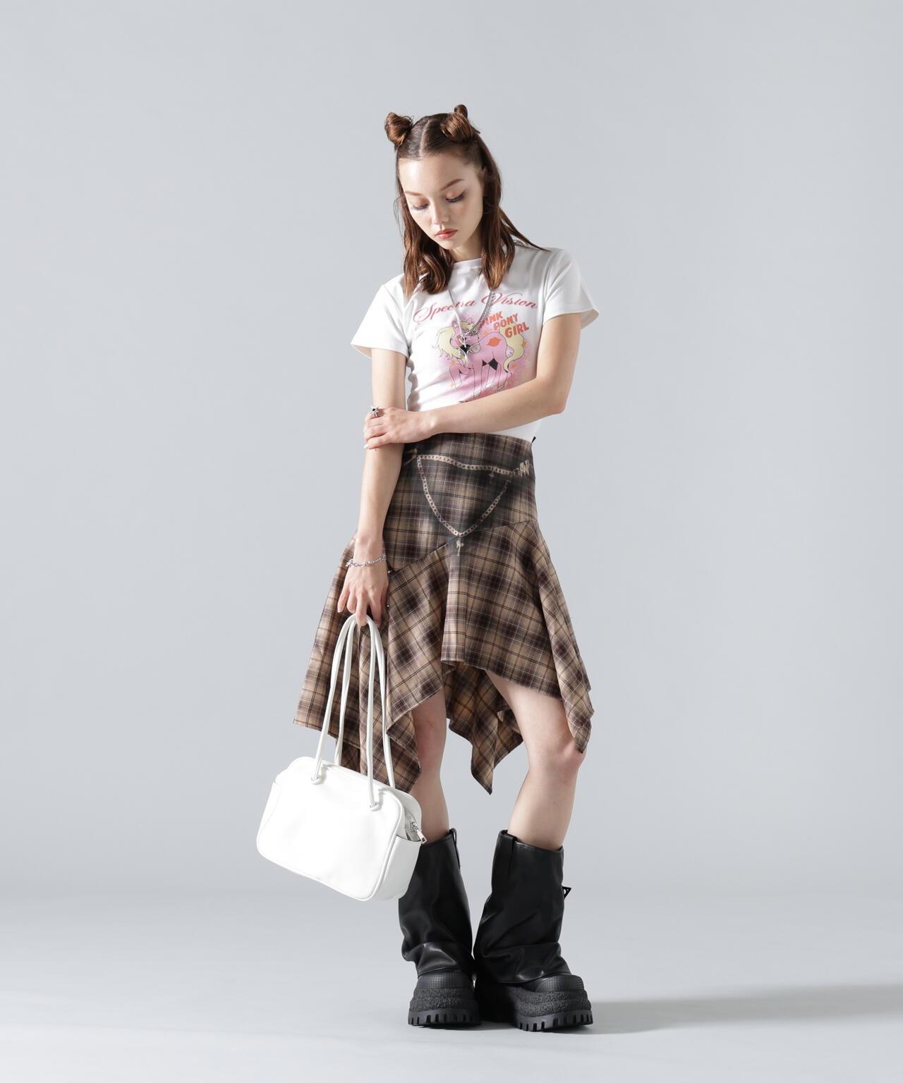 MAVYTH/メヴィス/TROMPEIL CHECK SKIRT