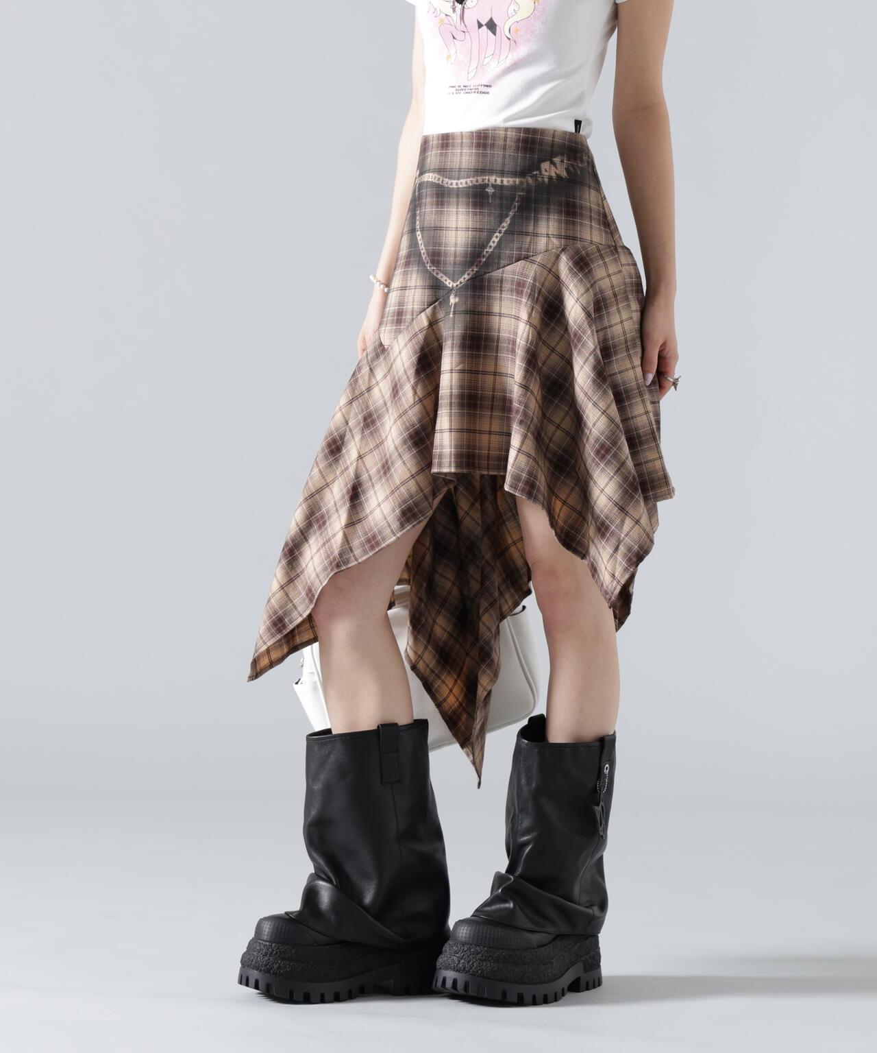 MAVYTH/メヴィス/TROMPEIL CHECK SKIRT