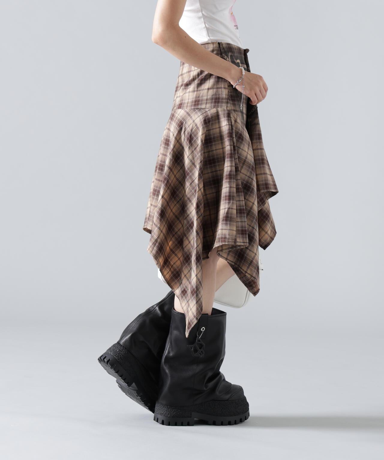 MAVYTH/メヴィス/TROMPEIL CHECK SKIRT