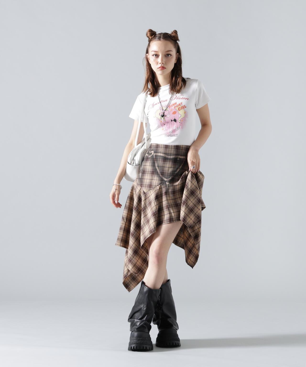 MAVYTH/メヴィス/TROMPEIL CHECK SKIRT