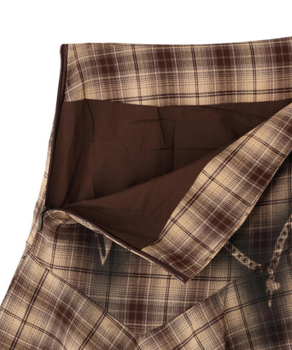MAVYTH/メヴィス/TROMPEIL CHECK SKIRT