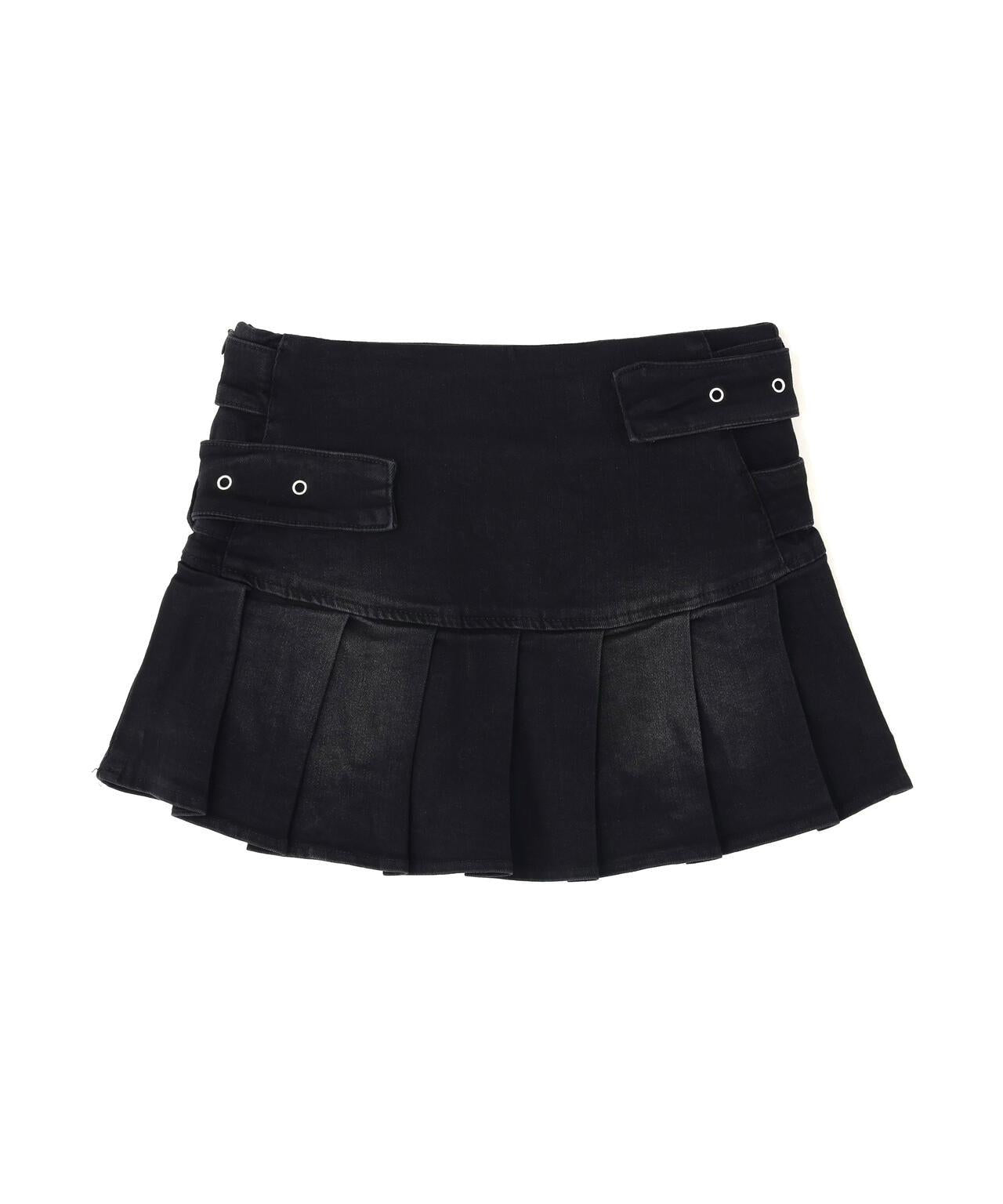 MAVYTH/メヴィス/W BELT DENIM MINI SKIRT
