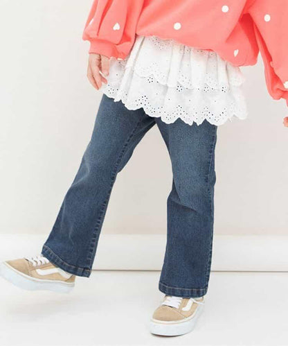 フレアエブリパンツ  10分丈 スーパーストレッチ