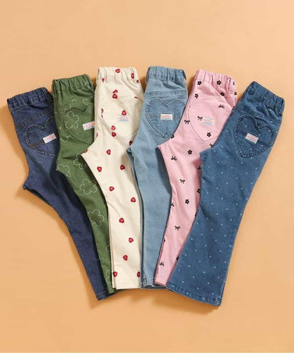 フレアエブリパンツ  10分丈 スーパーストレッチ