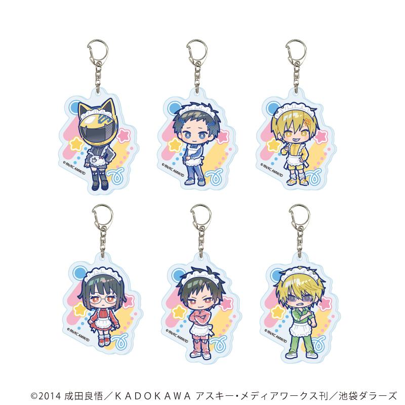 無頭騎士異聞錄×2 亞克力鑰匙扣11/運動服女僕ver. 完整套裝（全6種）（POP Art插畫）【完整套裝/6個裝】