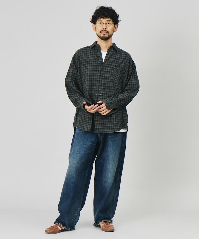 法蘭絨 常規領 長袖襯衫