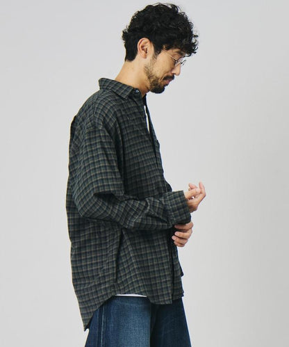 法蘭絨 常規領 長袖襯衫
