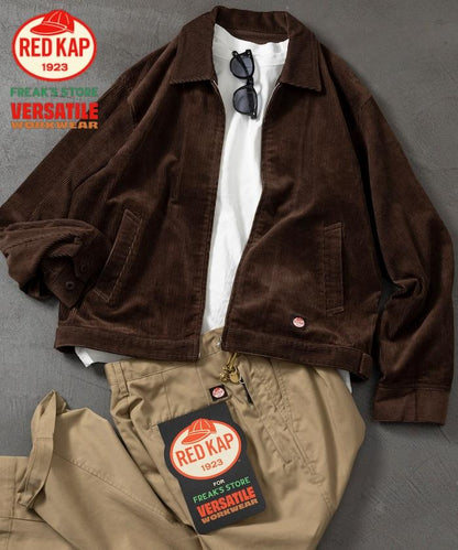 RED KAP × FREAK'S STORE 聯名 SMU JK-22 SHORT LENGTH 拉鍊燈芯絨工裝夾克