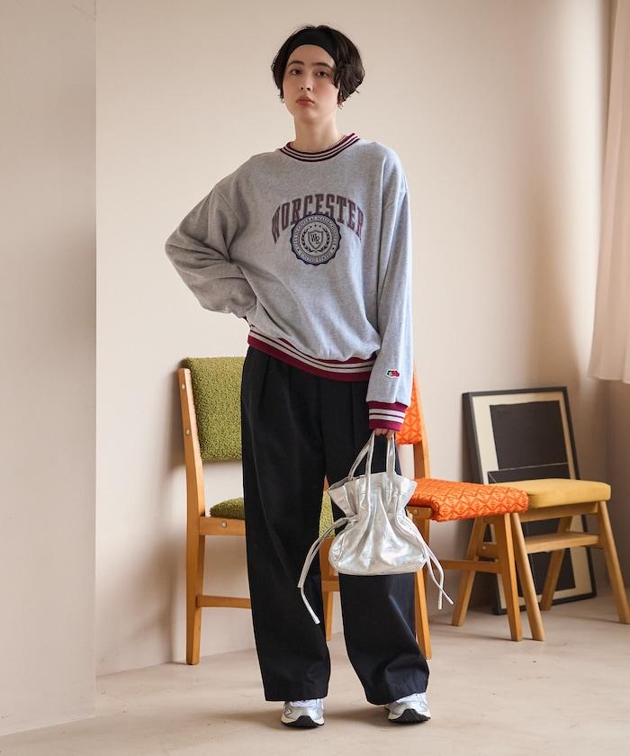 後繫帶卡其褲