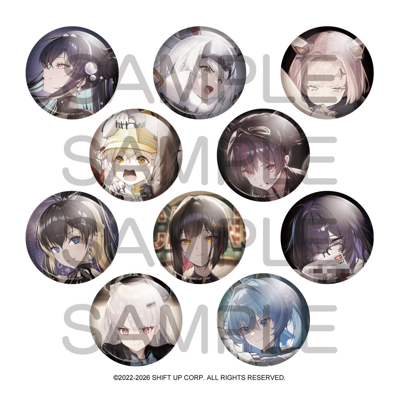 勝利の女神:NIKKE_BURST COLLECTION缶バッジ Vol.9【コンプリートBOX/10個入り】