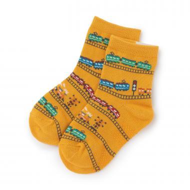 電車圖案短襪
