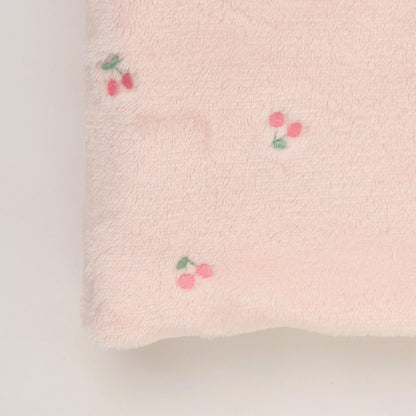櫻桃刺繡 雙面穿 塔夫綢抓絨棉馬甲