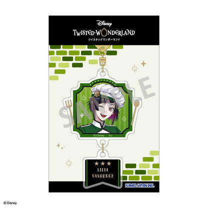 ディズニー ツイステッドワンダーランド_ダブルパーツアクリルキーホルダー　リリア・ヴァンルージュ／マスターシェフver.