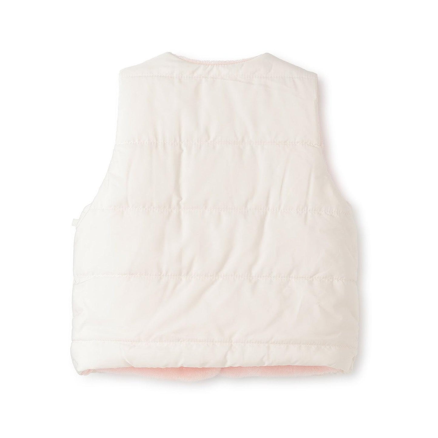 櫻桃刺繡 雙面穿 塔夫綢抓絨棉馬甲