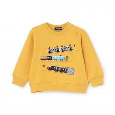 電車貼布刺繡衛衣