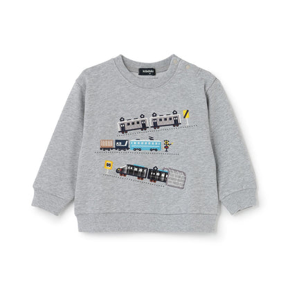 電車貼布刺繡衛衣