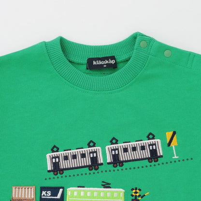 電車貼布刺繡衛衣