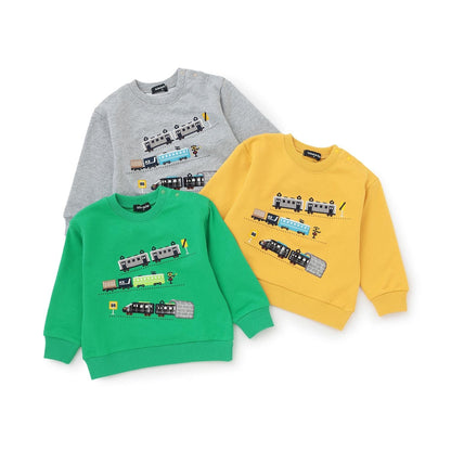 電車貼布刺繡衛衣