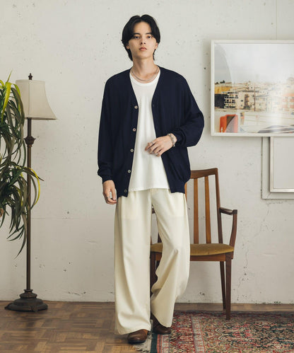 可機洗 接觸冷感 防紫外線 防起球 多功能V領針織開衫