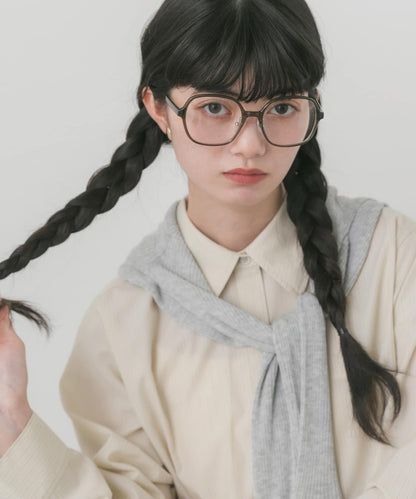 波士頓框平光眼鏡