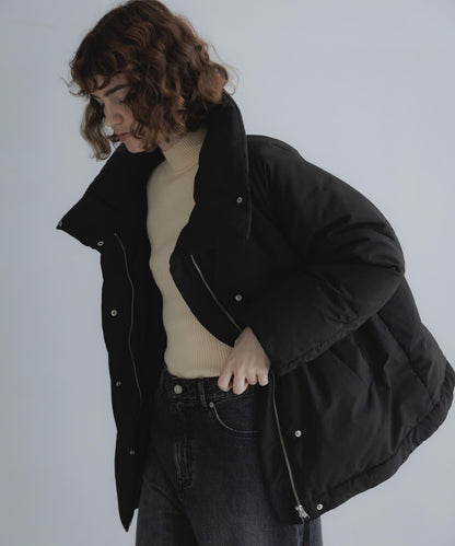 防潑水 大翻領 羽絨服