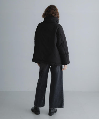 防潑水 大翻領 羽絨服