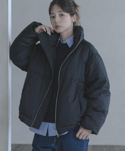 雙拉鍊立領羽絨服