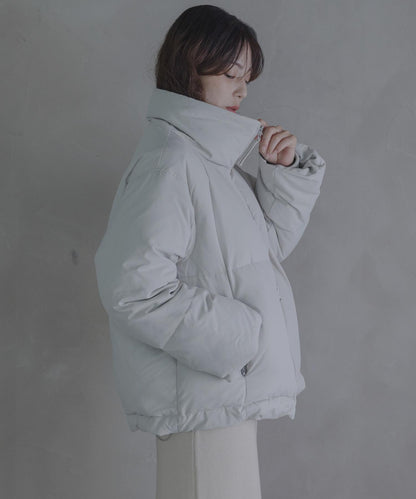 雙拉鍊立領羽絨服