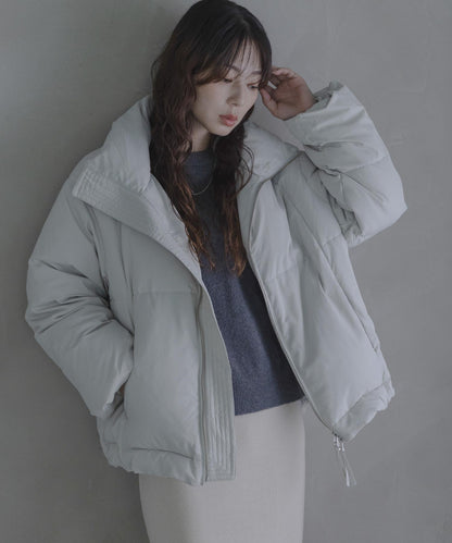 雙拉鍊立領羽絨服