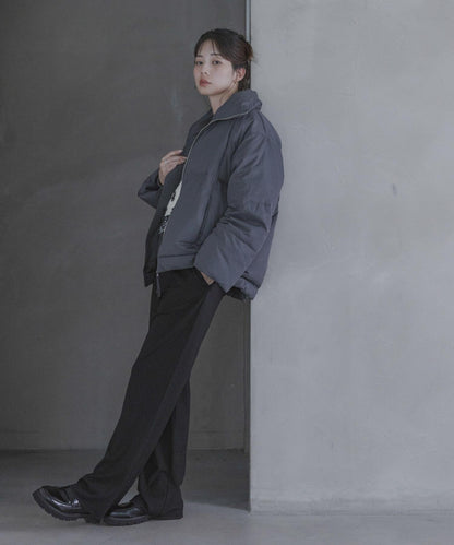 雙拉鍊立領羽絨服