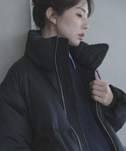 雙拉鍊立領羽絨服
