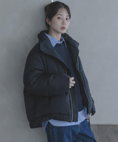 雙拉鍊立領羽絨服
