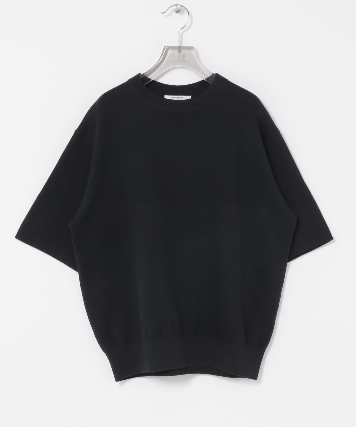 コットンカシミヤハーフスリーブニット