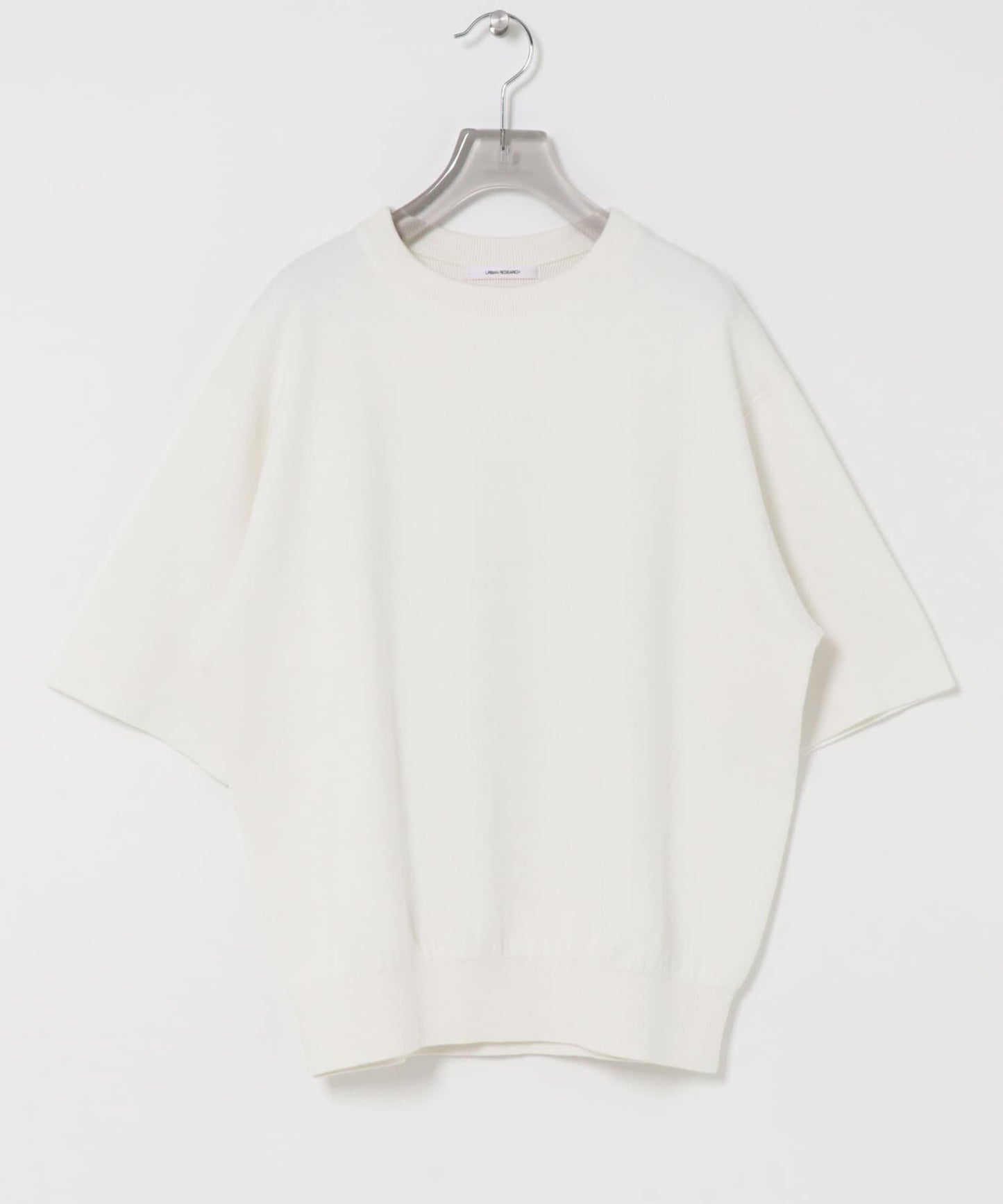 コットンカシミヤハーフスリーブニット