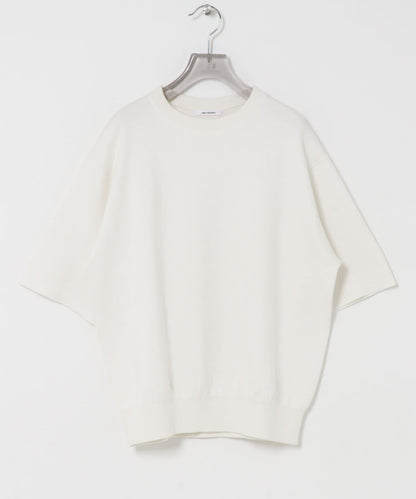 コットンカシミヤハーフスリーブニット