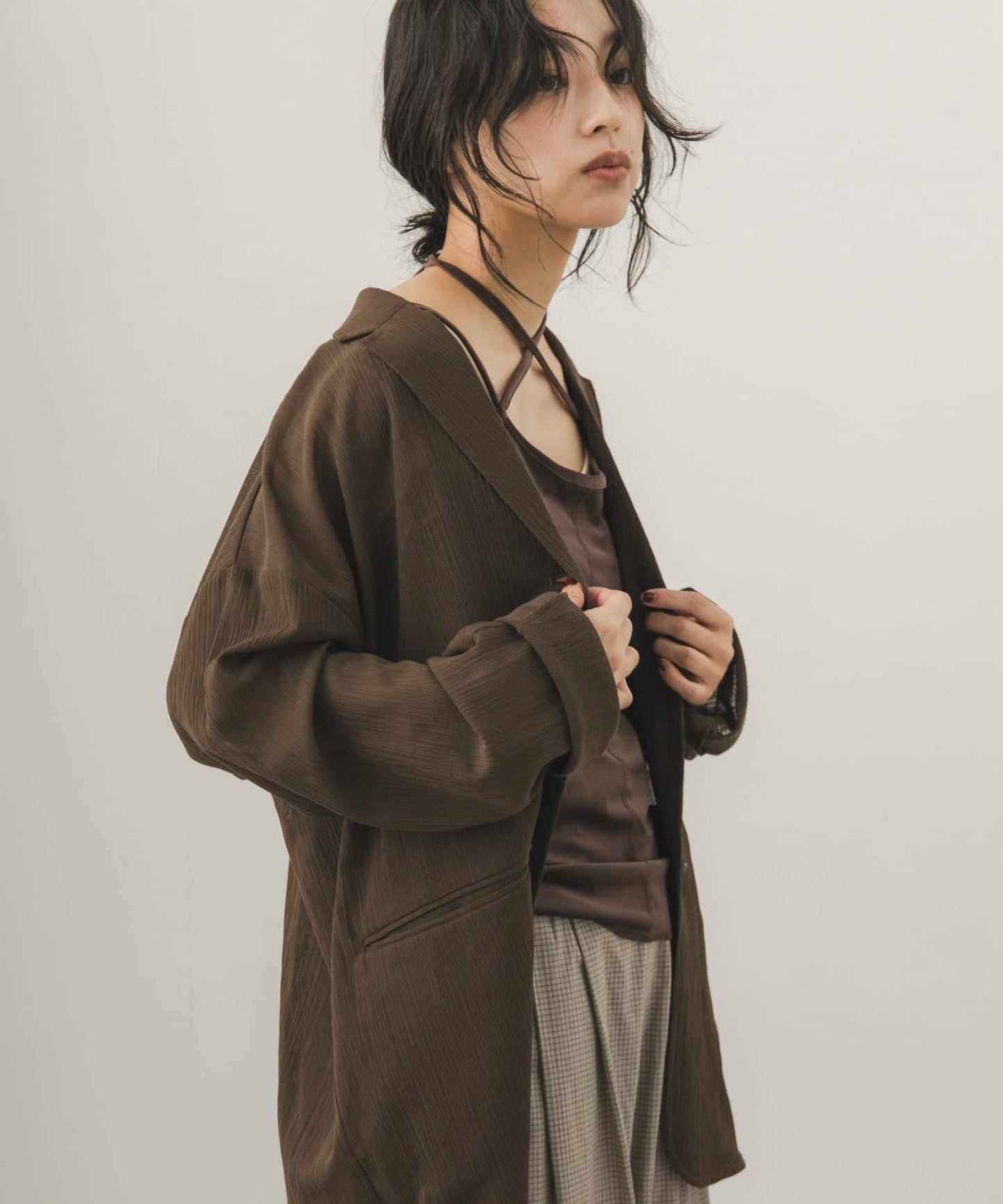 微絨掛脖吊帶背心