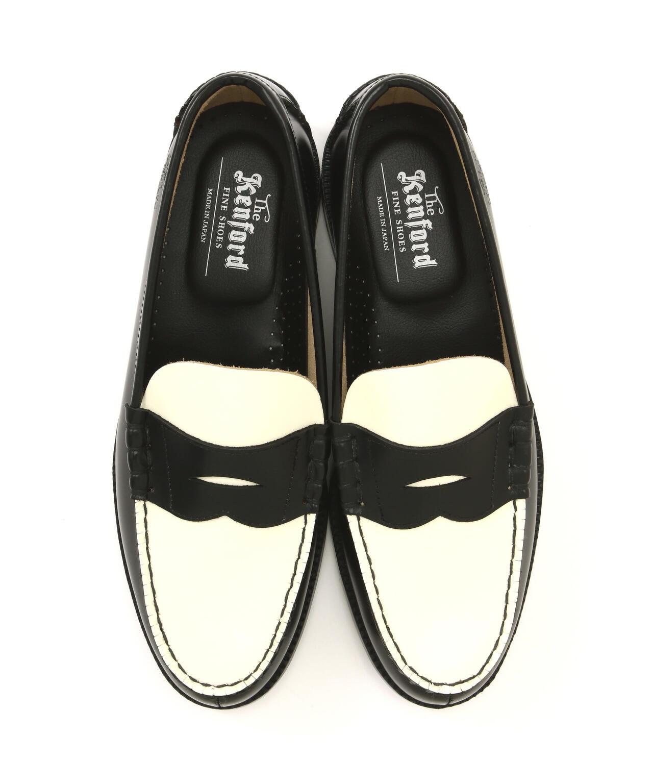 The Kenford Fineshoes/COMBI LOAFERS/BLACK WHITE