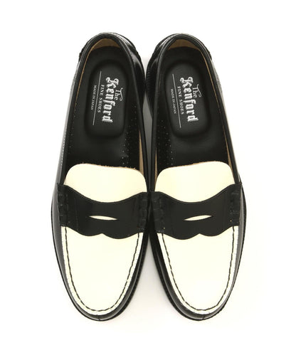 The Kenford Fineshoes/COMBI LOAFERS/BLACK WHITE
