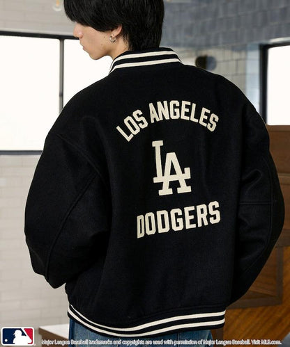 MLB 聯名款 Logo 棒球夾克