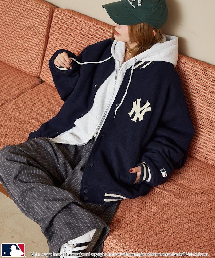 MLB 聯名款 Logo 棒球夾克