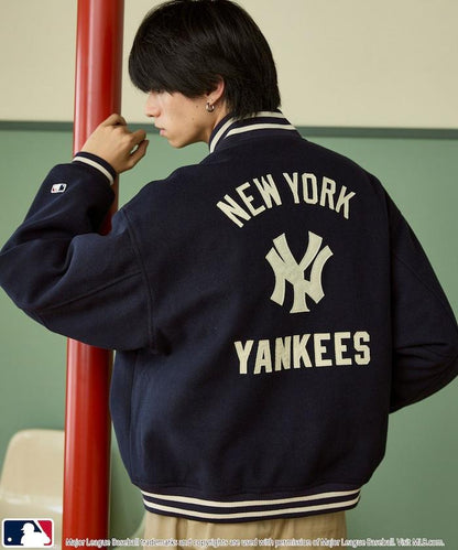 MLB 聯名款 Logo 棒球夾克