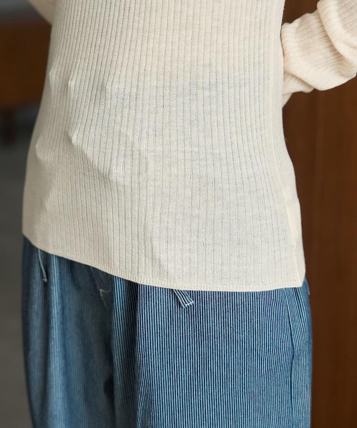 可水洗 圓領針織衫
