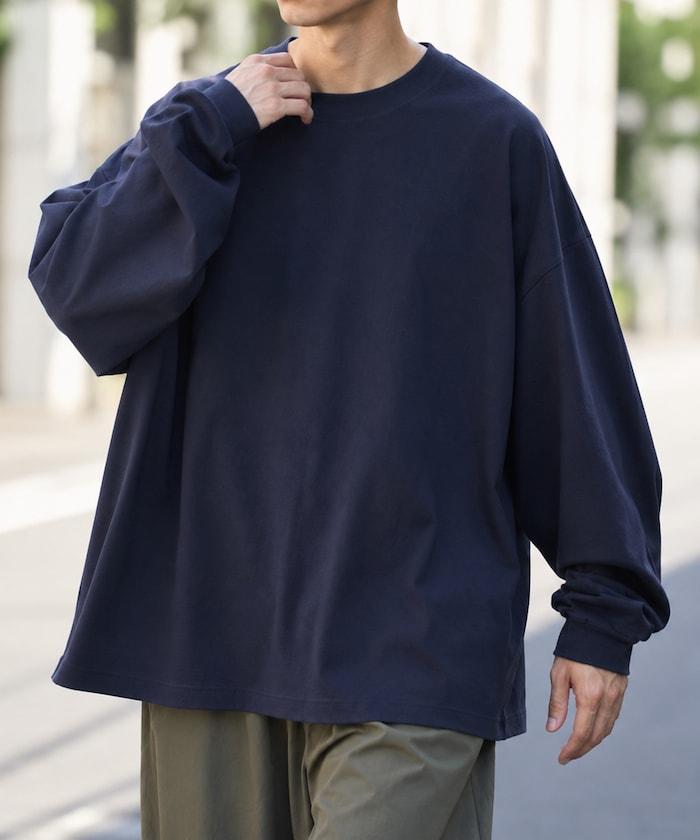 寬鬆版型 單點刺繡 圓領 長袖T恤