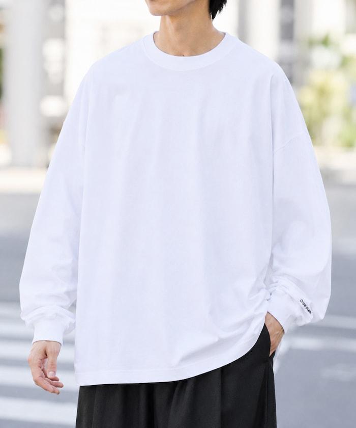 寬鬆版型 單點刺繡 圓領 長袖T恤