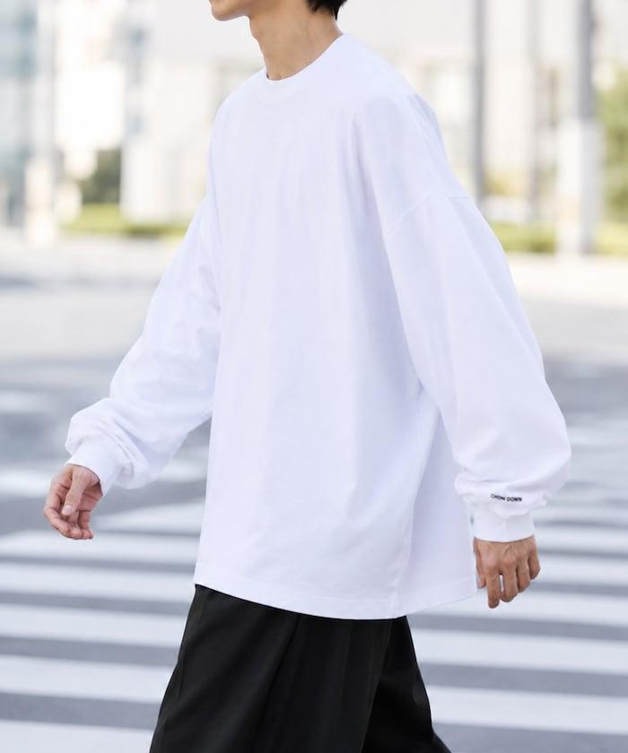 寬鬆版型 單點刺繡 圓領 長袖T恤