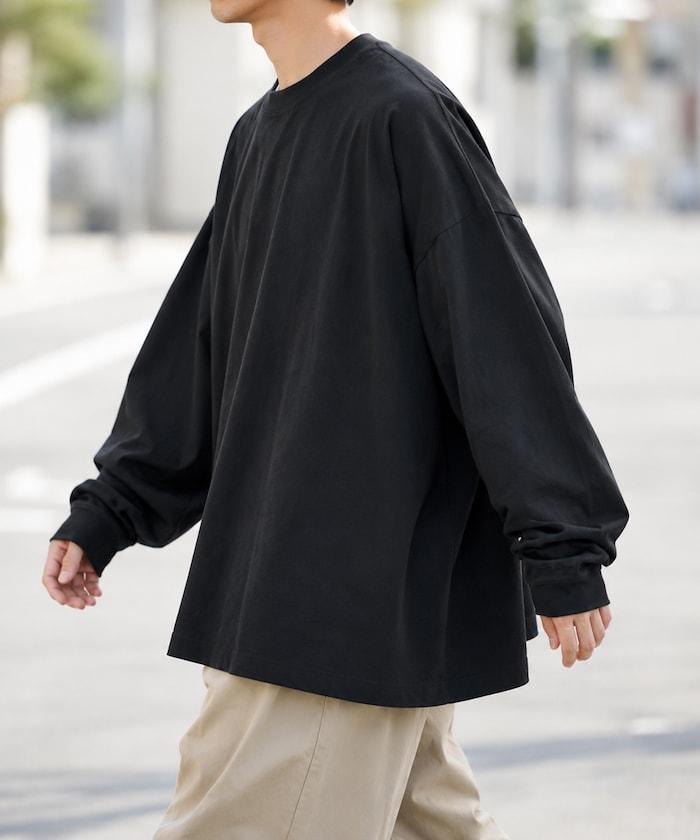 寬鬆版型 單點刺繡 圓領 長袖T恤
