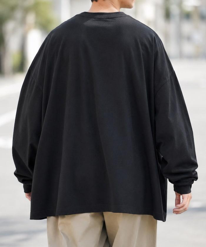 寬鬆版型 單點刺繡 圓領 長袖T恤