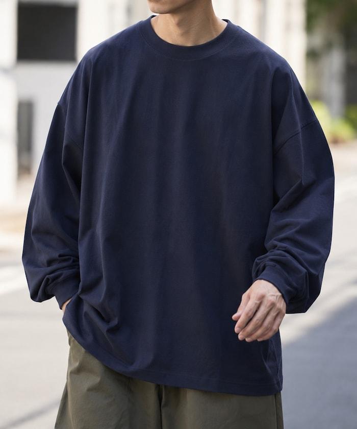 寬鬆版型 單點刺繡 圓領 長袖T恤