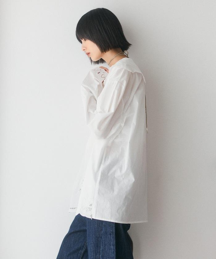 鏤空刺繡襯衫
