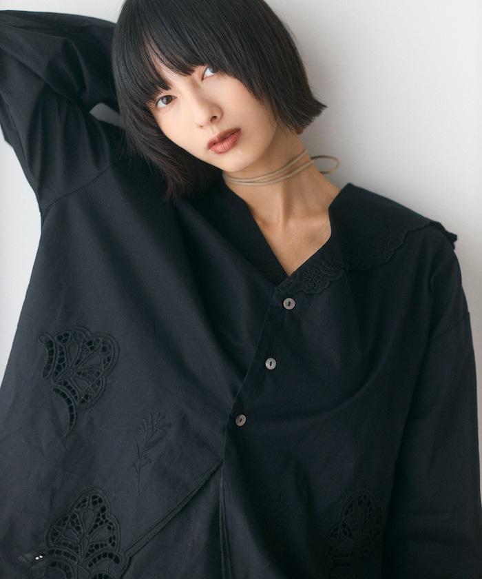 鏤空刺繡襯衫